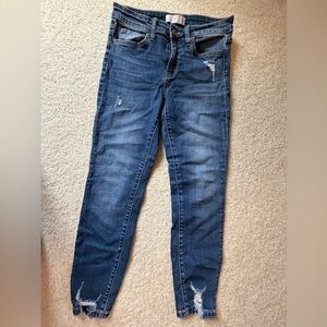 Distressed Vervet Skinny Jeans